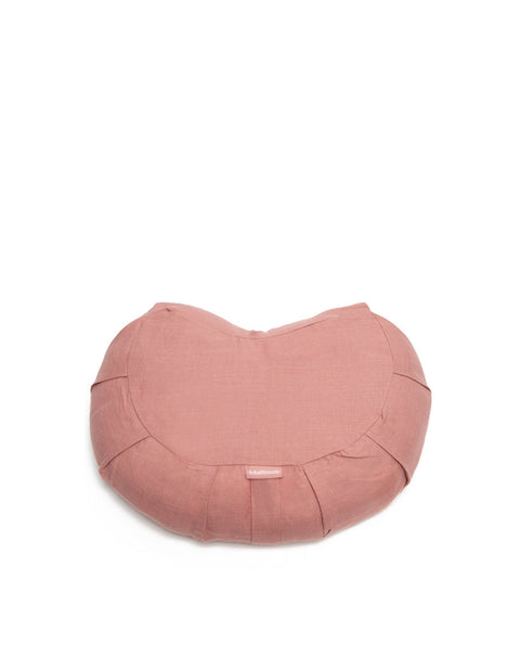 linen halfmoon meditation cushion cover