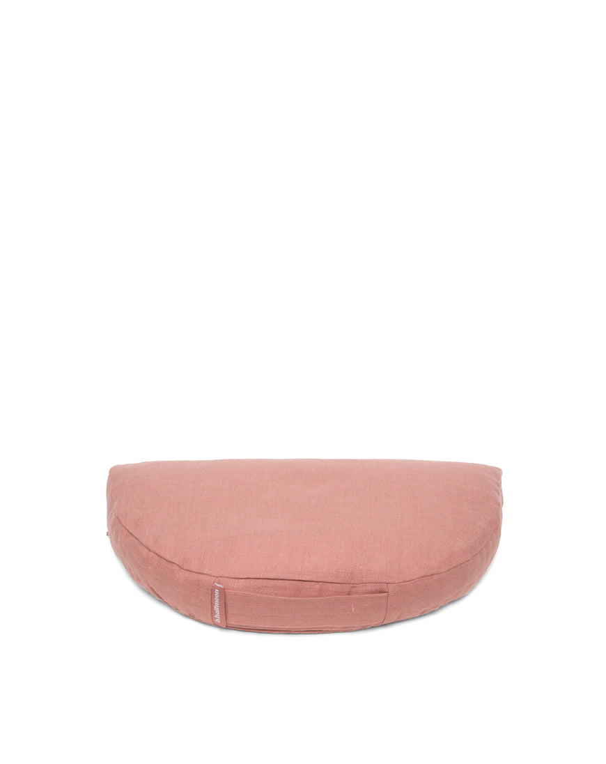 linen om meditation cushion - compact & comfortable