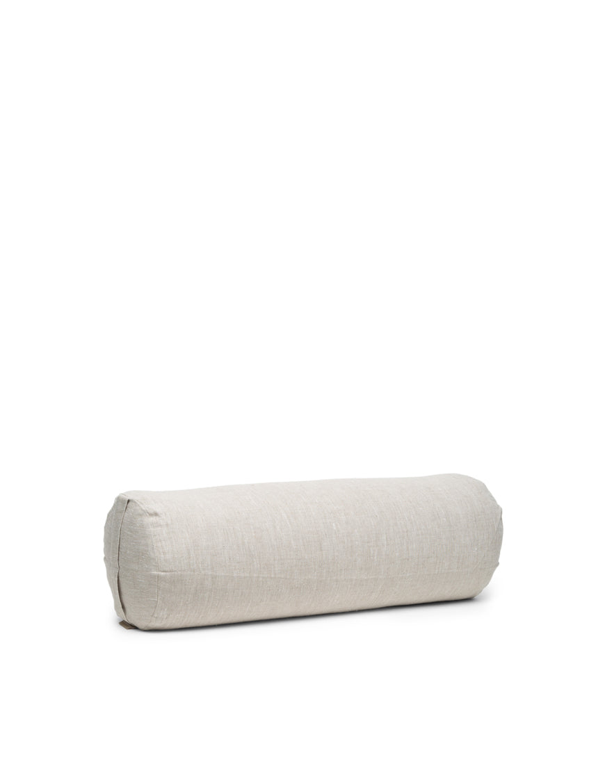 linen cylindrical bolster cover