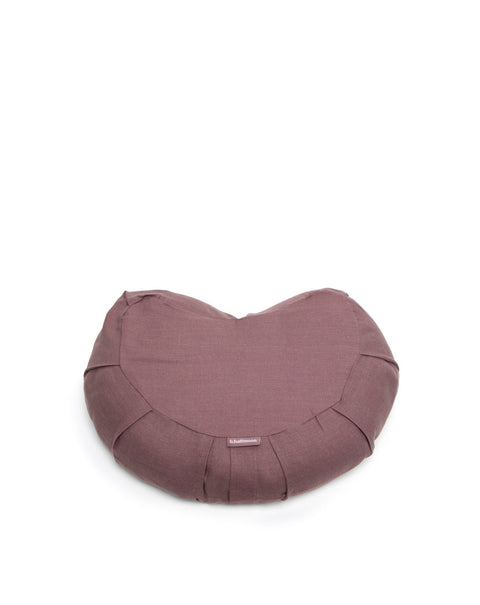 linen crescent meditation cushion - supportive & durable – b