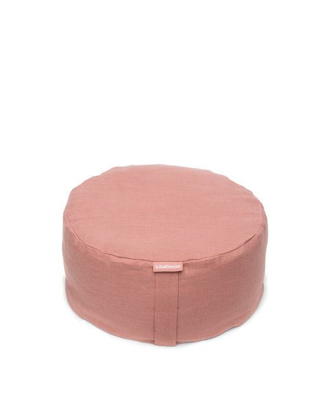 linen round meditation cushion
